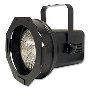 Eliminator Lighting Strobes and Par cans Par 38 Black with lamp Stage Light