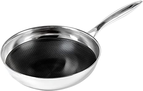 Black Cube BC224 Hybrid Stainless/Nonstick Cookware Chef's Pan, 9.5-Inch