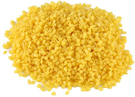 1pack Natural Organic Yellow Beeswax Pellets Cosmetic Grade DIY Homemade Lip Balm Lotions Body Cream Soap Making Ingredients Supplies 50g / 1.76oz with Plastic Bag