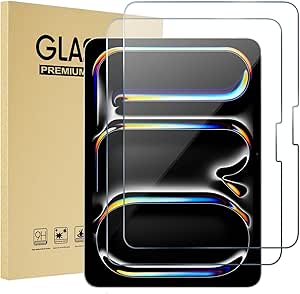 ProCase Screen Protector for iPad Pro 13 Inch(M4)/ iPad Air 13 Inch(M2) 2024 Tempered Glass Screen Saver Protective Film Guard -2 Pack