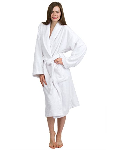 TowelSelections Women's Robe, Turkish Cotton Terry Shawl Bathrobe Made in Turkey