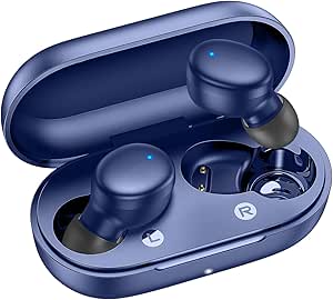 Wireless Earbuds Bluetooth 5.3 in Ear Buds Light-Weight Headphones,Deep Bass Sound,60Hrs Playtime with Charging Case, Built-in 4 Mics Headset,Waterproof Earphones for Sports Workout Blue