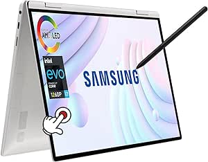 Samsung Galaxy Book2 Pro 360 2-in-1 13.3” AMOLED FHD Touchscreen Laptop, Intel i7-1260P 16GB DDR5, 1TB SSD, Slim Design, Backlit KB, FHD Webcam, Windows11 Home, w/HDMI