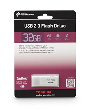 Toshiba TransMemory  USB 2.0 Flash Drive, 32GB (PFU032U-1ACW)