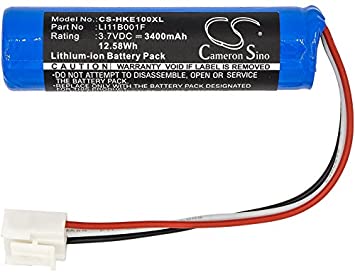 Cameron Sino 3400mAh / 12.58Wh Li-ion High-Capacity Replacement Batteries for Harman/Kardon Onyx studio 1, Onyx Studio 2, fits Harman/Kardon LI11B001F