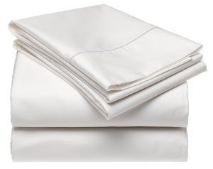 Solid White 300 Thread Count King size Sheet Set 100 % Egyptian Cotton 4pc Bed Sheet set (Deep Pocket) By sheetsnthings