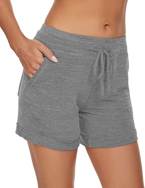 Solatin Women's Lounge Shorts Comfy Pajama Bottom with Pockets and Drawstring