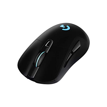 Logitech G703 LIGHTSPEED Wireless Gaming Mouse with Hero 16K Sensor, LIightSync RGB, PowerPlay Compatible, Lightweight 95 g   10 g Optional, 100-16,000 DPI, West Europe (UK) Packaging