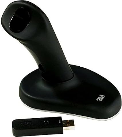 3M EM550GPL Wireless Ergonomic Optical Mouse, Patented Vertical Grip Design, USB Plug and Play, Large Size,black