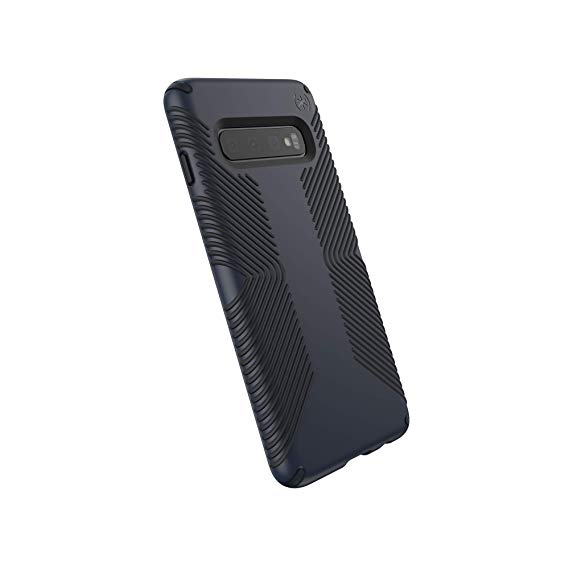 Speck Products Compatible Phone Case for Samsung Galaxy S10, Presidio Grip Case, Eclipse Blue/Carbon Black