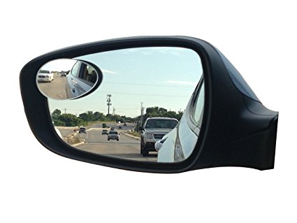 New Blind Spot Mirrors. Can be Adjustable or Fixed installed. Car Mirror for blind side / Door mirrors by Utopicar. Larger image and traffic safety. Wide angle rear view! [frameless design] (2 pack)