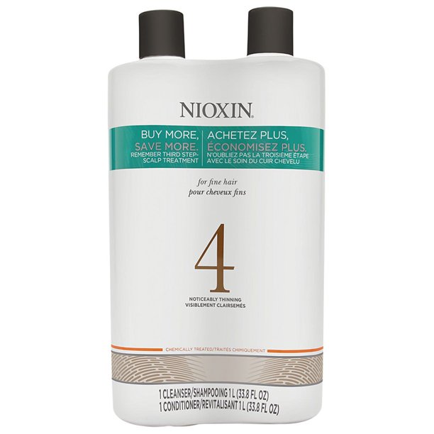 Nioxin System 4 33.8-ounce Cleanser & Therapy Conditioner Duo