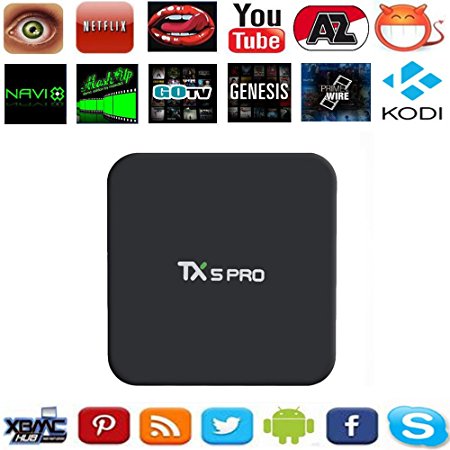 Kekilo TX5 Pro Kodi 16.1 Pre-installed Android 6.0 Amlogic S905X Quad Core TV Box 2G/16G 4K HD Dual WiFi Google Streaming Media Player