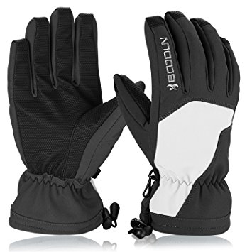 Ski Gloves, HiCool Waterproof Thermal Winter Ski Gloves Snowboard Snowmobile Motorcycle Cycling Outdoor Sports Gloves