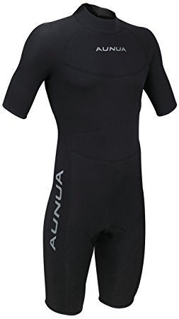 Aunua Men's 3mm Premium Neoprene Shorty Wetsuits Canoeing Diving Suit