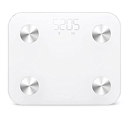 IFLYING Body Scale Digital Body Fat Analyzer Bathroom Scale Bluetooth Sync Body BMI Scale (White)