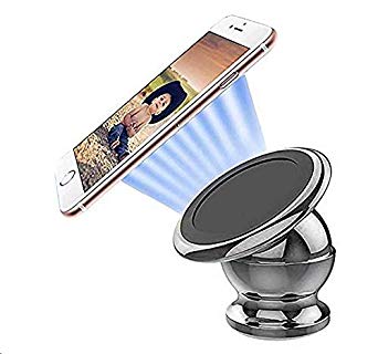 Strong Car Dashboard Magnetic Phone Holder,Zhaoyun Universal 360°Rotation Car Phone Mount Compatible with iPhone XS/XR/X/7P/8P/7/8/Samsung S9/S8/S7/S6/LG/Google and So on - Silver