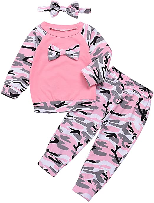 Baby Boys Girls Family Clothes Long Sleeve Camouflage Leopard Top and Pants Outfits Set Autumn Clothing