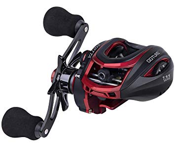 Goture Baitcasting Reel,7.1:1 Gear Ratio 7 1 Bearings 18LB 10-Magnetic Brake/Dual-Brakes System