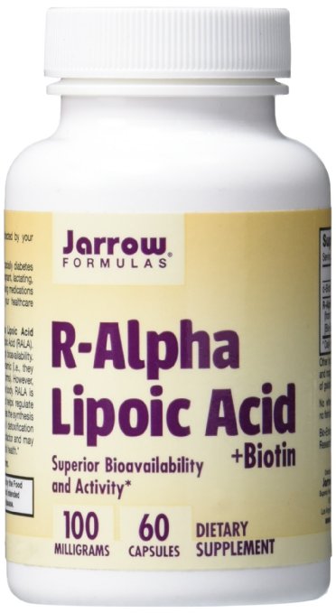 Jarrow R-Alpha Lipoic Acid with Biotin (100mg, 60 Capsules)