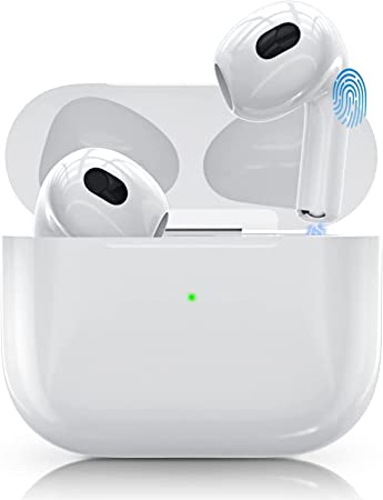 [Apple MFi Certified] AirPod Pro Wireless Earbuds Bluetooth in Ear Light-Weight Headphones Built-in Microphone, with Touch Control, Noise Cancelling, Charging case, Pop-ups Auto Pairing Headset