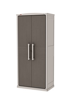 Keter Optima Wonder 4-Shelf Plastic Multi-Purpose Tall Cabinet, 80 cm x 47 cm x 187 cm