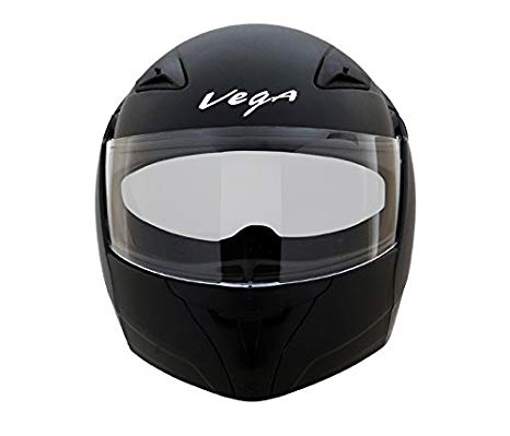 Vega Boolean BLN-K-L Flip-up Helmet with Double Visor (Black, L)