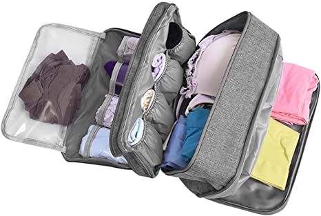 Portable Underwear Bra Storage Bag Waterproof Travel Organizers Multi-Layer Toiletry Packing Cube