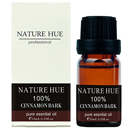 Nature Hue - Cinnamon Bark Essential Oil 10 ml, 100% Pure Therapeutic Grade, Undiluted