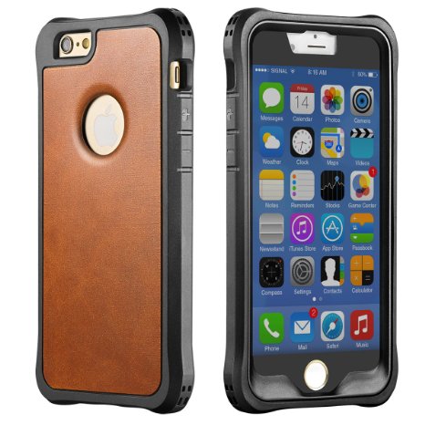 iPhone 6s Case New Trent LV6 Rugged Protective Durable TPU iPhone 6s PU Leather case iPhone 6s and iPhone 6 - Color Brown - NOT Compatible with iPhone 6 Plus 55 Inch Screen