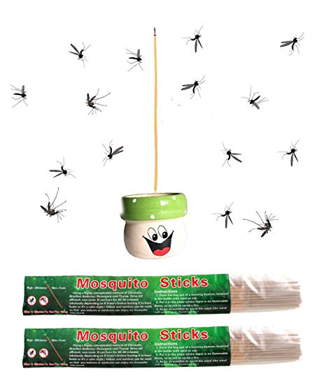 Henslow Mosquito Sticks That Kills Mosquitoes Quickly. You Can See The Effect in Eight Minutes. Let You Indoors or Outdoors Can Enjoy no Mosquito Bite Mood. (60 PCS)