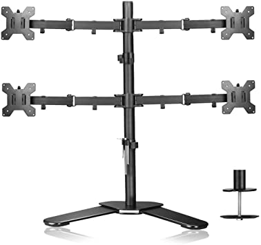 Suptek Quad Monitor Mount, 4 Monitor Stand for 13-27 inch Screens Monitor Arms & Stands - Quad Monitor Stand ML6884 b
