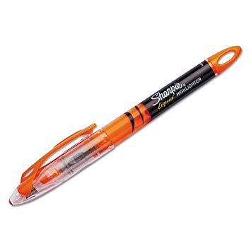 Accent Liquid Pen Style Highlighter, Chisel Tip, Fluorescent Orange, Dozen, Sold as 1 Dozen by Sharpie