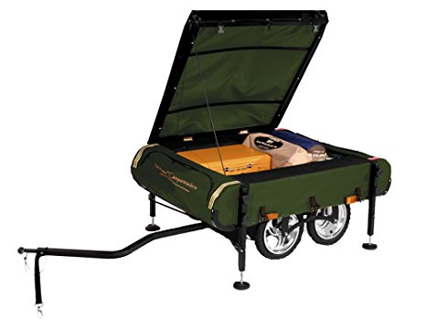 Kamp-Rite Midget Bushrekka Camping Bicycle Trailer, One Size, Black