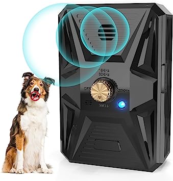 Dog Barking Control Devices, 3 Frequency Anti Barking Device, 33Ft Ultrasonic Dog Barking Contol Devices, Rechargeable Stop Dog Barking Indoor Outdoor for Small Large Dog Anti Barking Deterrent Device