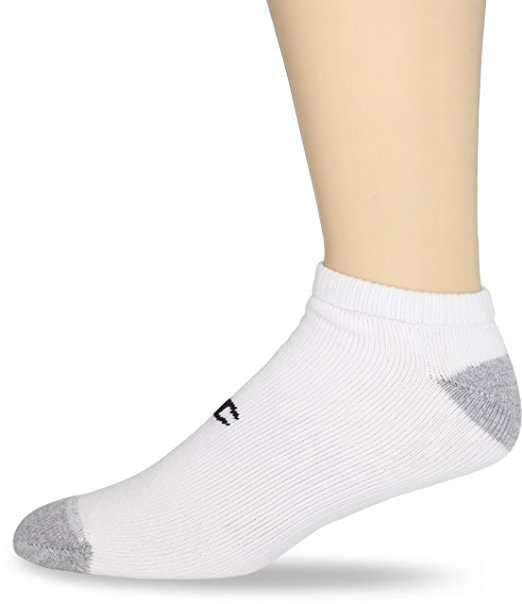 Champion Men's 6 Pack Low Cut Socks, Black, 10-13 (Shoe Size 6-12)