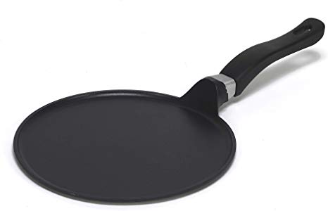 IMUSA USA IMU-80511 9.5" Nonstick Soft Touch Comal/Griddle with Soft Touch Handle, Black