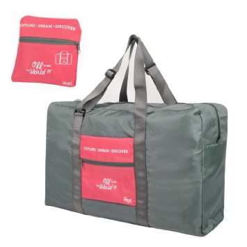 Zodaca Foldable Water Resistant Travel Backpack Duffel Organizer Drawstring Bag