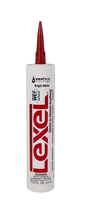 Sashco Inc 13030 2 Pack 10.5 oz. Lexel Adhesive Caulk, White