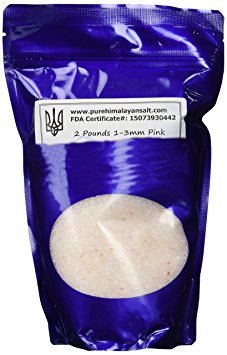 Pink Himalayan Salt 2 Pounds 1-3mm Ideal for Grinder FDA Approved No Additives or Chemicals