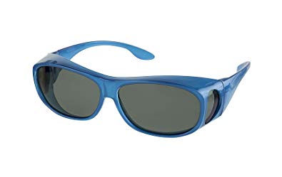 LensCovers Sunglasses Wear Over Prescription Glasses. Polarized Size Medium.