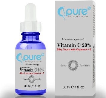 Vitamin C Serum for Face - Anti Aging Serum Contains Natural Potent 20% A C E Vitamin and Hyaluronic Acid will Leave Your Skin Radiant and Youthful - Best Anti-wrinkle, Instant-lift Solution, UV Protection, Reduce Acne - Highest Quality C Serum - Guaranteed