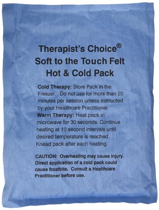 Therapists Choice Soft to the Touch Felt Hot and Cold Pack 10x13