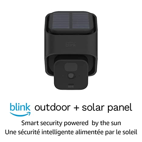 Blink Outdoor   Solar Panel Charging Mount – wireless, HD smart security camera, solar-powered, motion detection – 1 Camera Kit