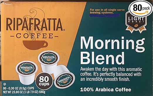 Ripafratta Morning Blend Coffee Single Serve 80 Count