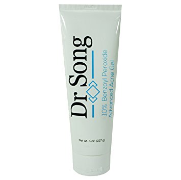 Dr Song 10% Benzoyl Peroxide Acne Cream Gel Treatment Lotion (8 oz)