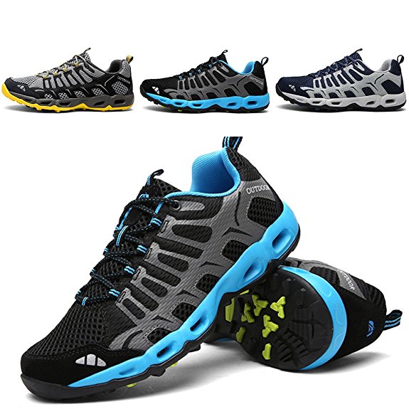 Running Hiking Shoes Mens Sneakers - 2017 Autumn Winter New Exclusive Series ZJW17001 Earsoon for Mens Trail Running Shoes Jogging Walking Shoes Tennis Cross Training Air Shoes Outdoor Shoes