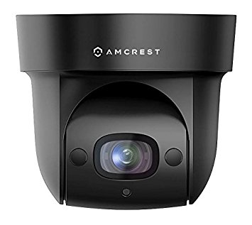 Amcrest ProHD Indoor 2 Megapixel PoE PTZ Dome IP Security Camera 4x Optical Zoom, Wide 116° Viewing Angle, 2MP (1920TVL), IP2M-846E (Black)