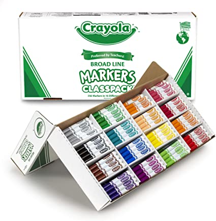 Crayola Markers Broad Line Classpack Assorted Arts & Crafts