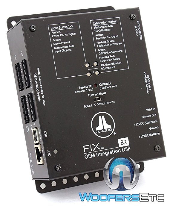 JL Audio Fix82 OEM Integration Digital Signal Processor with Automatic Time Correction and Digital EQ (Manufacturer Refurbished)